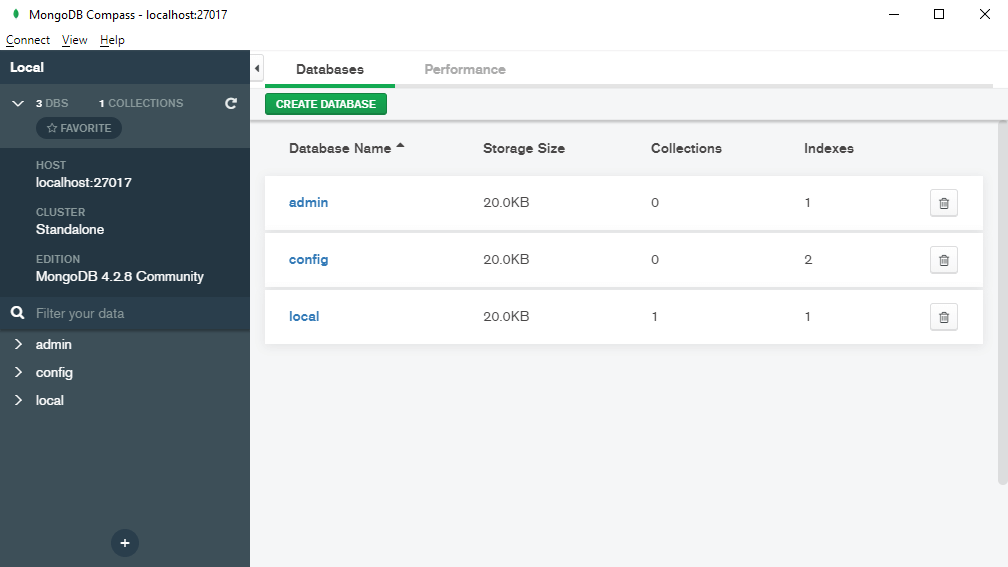 mongodb compass search